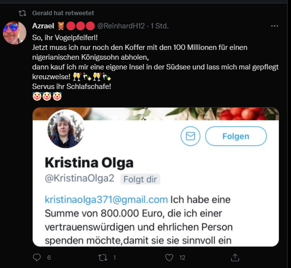 Screenshot twitter, 2021